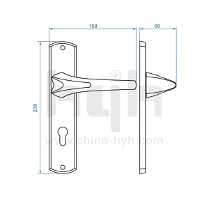 Zinc Patent High Quality Main Door Indoor Security Door Lock